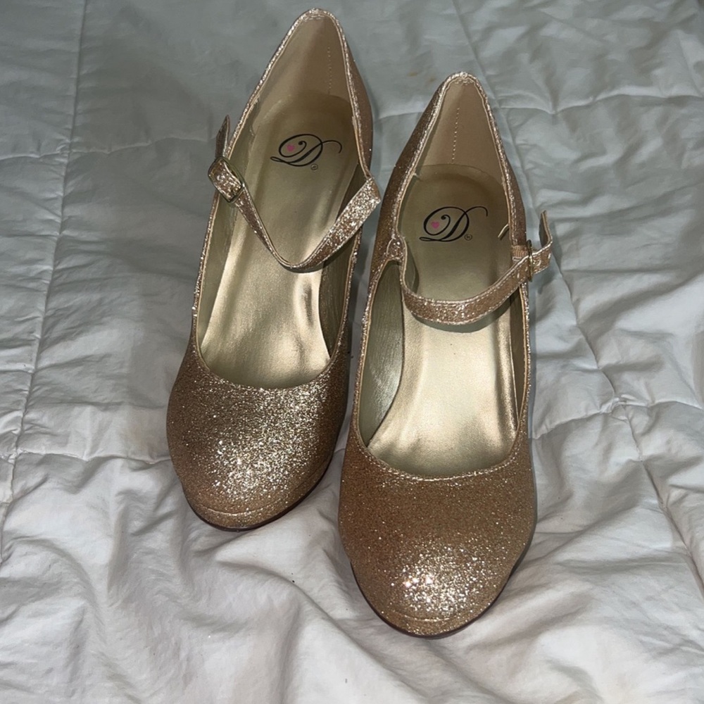Shiny Gold Heels